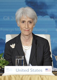 Wendy Sherman, the "American" negotiator in Jerusalem....