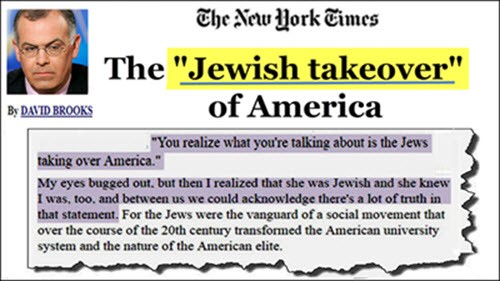Brooks jewish takeover of america elite ny times websize