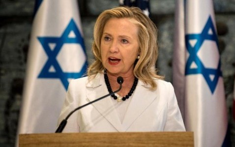 hillary-clinton-israeli-flags