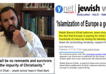 Rabbi Wants an Islamic Europe as Jewish Revenge! — With Dr. Duke Commentary