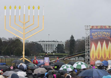 Menorah Lighting at White House:Celebrating Jewish Racism & Genocide!