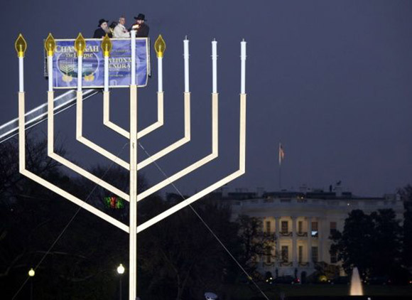 Jewish Supremacists Hoist Menorah, but Demand Christian Cross Comes ...