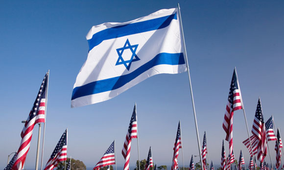 israel-american-flags