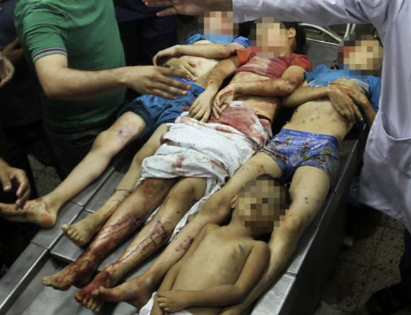 Children murdered by the Zio-terrorists . . . 