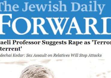 Evil Incarnate: Leading Jewish Academic Wants Jews to Rape Palestinians