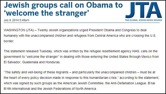 Jewish organizations demand of Americans to “welcome the stranger.”