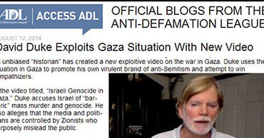 Dr. David Duke Exposes ADL Hypocrisy—“Human Rights”—But Only for Jews!