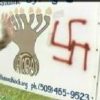 Jewish kids paint swastikas on synagogue “out of boredom.” Yeah, right!