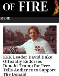 duke trump endorsemnts