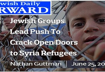 Dr. Duke shows Picture of Leading Jewish Publication Boasting Jews Lead Efforts for Refugees!
