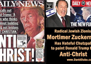Zionist Devil NeoCon Zuckerman Paints Trump as the Anti-Christ!