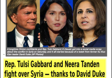 Rep. Tulsi Gabbard May be Liberal – But She Knows the Zio-made Syria War is Evil!