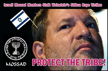 Exposed: Weinstein’s Jewish Mossad Bros Stalk His Shiksa Rape Victims!