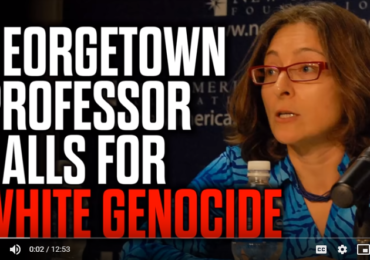 Georgetown Professor calls for White Genocide — Absolutely must-see new Mark Collett Video