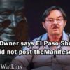 11:01 AM Dr Duke & Mark Dankof – According to 8Ch El Paso Shooter DID NOT POST the “Manifesto” So Who Did? And Why?