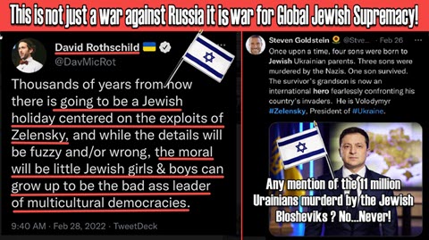 Dr Duke & Paul Edward Stevenson – The Jewish Globalists don’t want this war to end soon…they want a lot more goy blood to be shed !