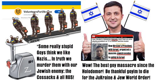 Dr Duke & Dr Slattery – Some goyim are so stupid as to think Zelensky likes Nazis! Yeah, He Likes to see them die along with thousands of non-Jewish Ukrainians in an idiotic war!