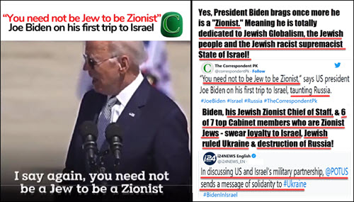 Dr Duke and Mark Collett of UK – Biden in Israel Admits He is a Zionist (Jewish Nationalist Supremacist)!