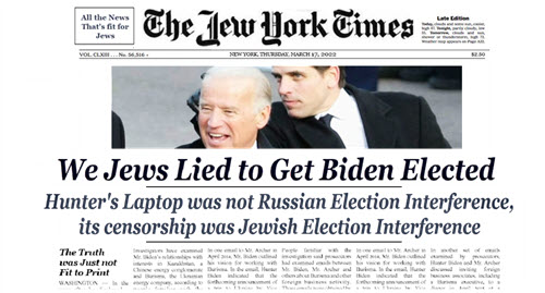 Hunter Laptop Censorship Exposes “Russian Interference” LIES & Jewish Election Interference FACT