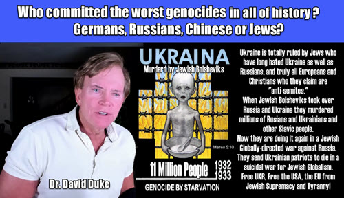 Dr Duke and Dr Slattery – Who has Committed the most horrific Genocides? Germans, Russians, Chinese or Jews? The Shocking Truth!