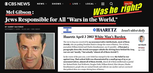 Dr Duke & Dr Slattery Did a Drunk Mel Gibson Speak Truth? “Jews are responsible for the Wars in the World”?
