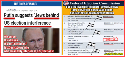 Election Day! Vote Pragmatically for our short & long term interests! Vote against anyone who the Jewish Elite Favors!
