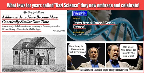 NY Times says How Great it is that Jews are a Race and How Extremely Genetically Distinct from the European People and All Humanity!