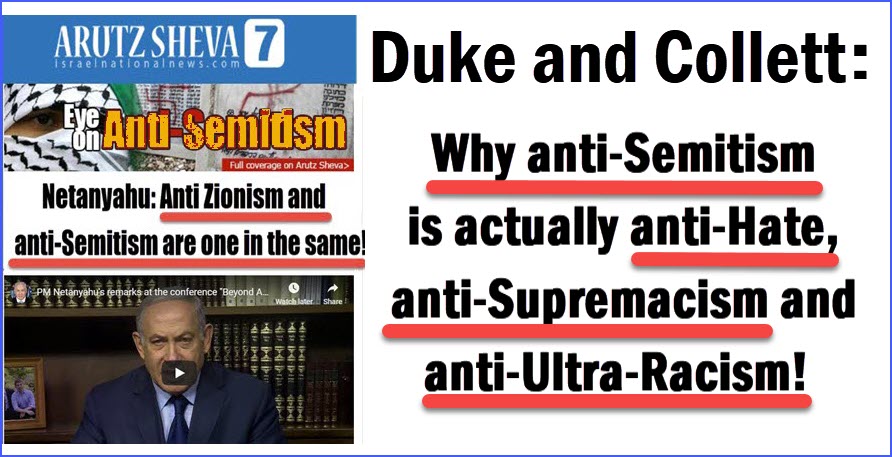 Dr Duke & Mark Collett – Why Anti-Semitism is actually anti-Hate, anti-Supremacism and anti-ultra-racism!